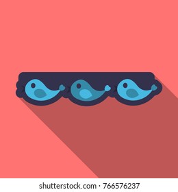 Ribbon with birds