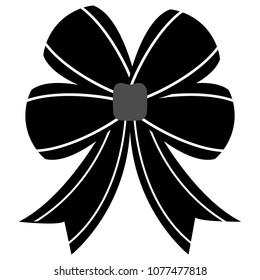 Ribbon Black Icon Stock Vector (Royalty Free) 1077477818 | Shutterstock