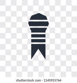 Ribbon from a book vector icon isolated on transparent background, Ribbon from a book logo concept