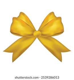 Ribbon bow clipart isolated on white background.