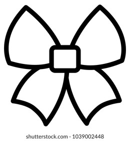 ribbon bow decorative icon