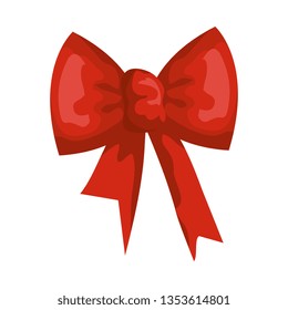 ribbon bow decorative icon