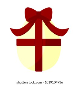 Ribbon Bow Easter Egg Gift Vector Illustration Graphic Design