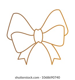 ribbon bow elegant icon