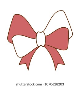 ribbon bow elegant icon