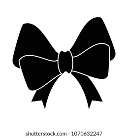 ribbon bow elegant icon