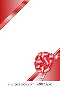 ribbon bow frame with copyspace for your text