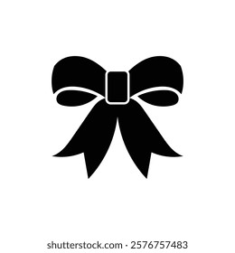 Ribbon bow icon logo design template isolated illustration