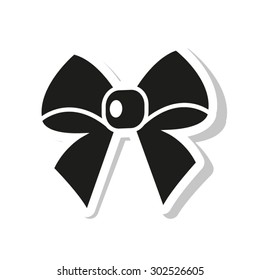 ribbon bow  - icon vector