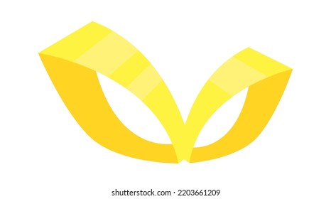 Ribbon Bow icon. Vector illustration