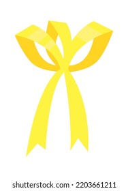 Ribbon Bow icon. Vector illustration