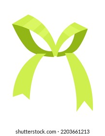 Ribbon Bow icon. Vector illustration