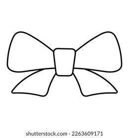 Icono de arco de cinta de opciones. Ilustración vectorial aislada en fondo blanco.