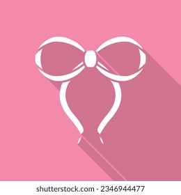 Icono de arco de cinta de opciones. Ilustración vectorial.
