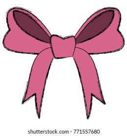 ribbon bow isolated