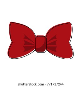 Ribbon bow isolated