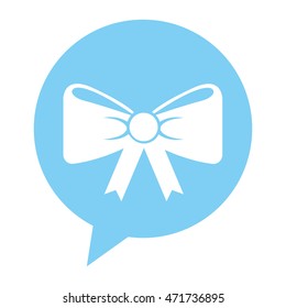 ribbon bow isolated icon vector illustration design