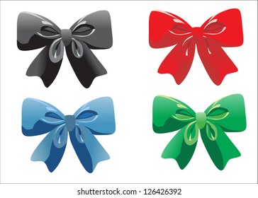 ribbon bow isolated on white
