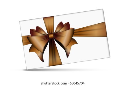 Ribbon Bow | Vector Christmas Card