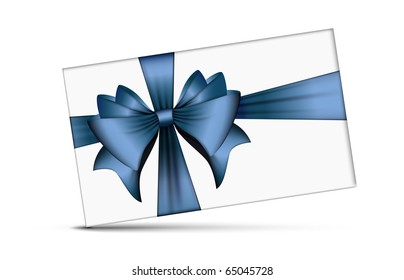 Ribbon Bow | Vector Christmas Card