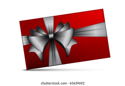 Ribbon Bow | Vector Christmas Card