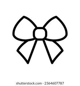 ribbon bow -  vector icon