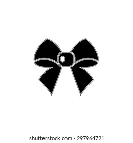 ribbon bow - vector icon