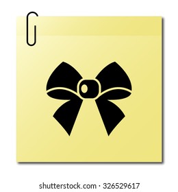 ribbon bow - vector icon