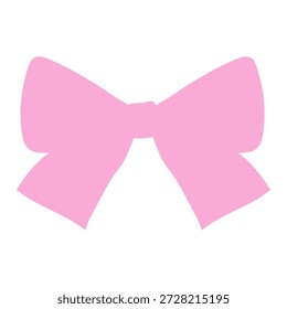 Icono de Vector de arco de cinta. Coquette Bows Ilustración signo. Pink Hair Bow símbolo. Logotipo del arco.