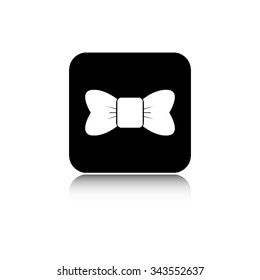 ribbon bow - vector icon  with shadow