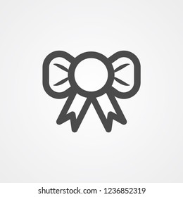 Ribbon bow vector icon sign symbol