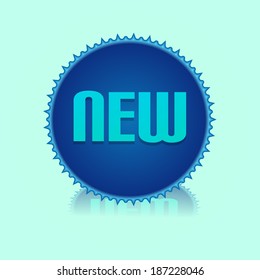 Ribbon Button With New Text