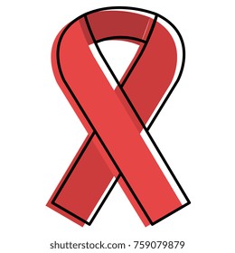ribbon campaign isolated icon