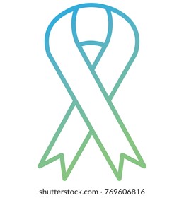 ribbon campaign isolated icon