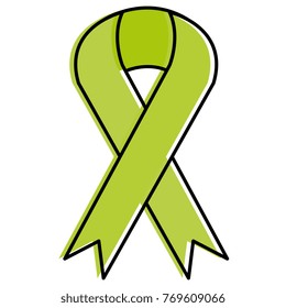 ribbon campaign isolated icon