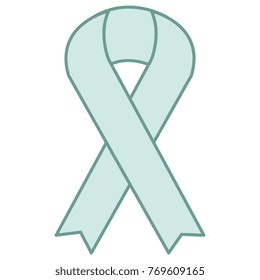 ribbon campaign isolated icon