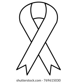 ribbon campaign isolated icon