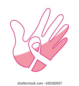 Ribbon cancer symbol