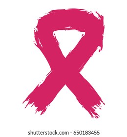 Ribbon cancer symbol