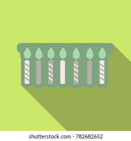 Ribbon with candles