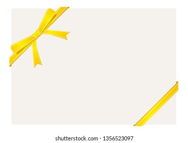 Ribbon Card Text Space Frame