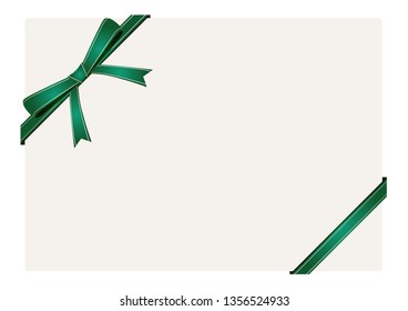 Ribbon Card Text Space Frame