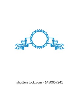 Ribbon Celebration Design Graphic Template Vector
