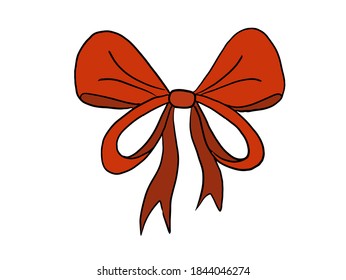 Ribbon Christmas clip art collection. Ribbon Christmas decoration