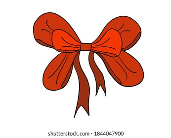 Ribbon Christmas clip art collection. Ribbon Christmas decoration