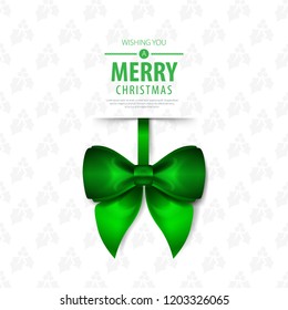 Ribbon for Christmas Layout/Cover. Minimalist Creative Design Concept. Stock Vector Illustration. Modern and Abstract Background