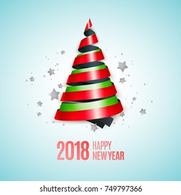 ribbon Christmas tree