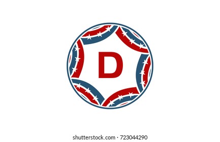 Ribbon Circle Star Initial D