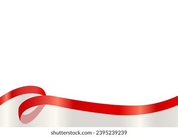 Ribbon Classy Frame Background Vector