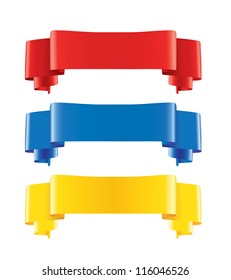 Ribbon collection. Vector